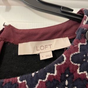 Loft - Purple/Dark blue Dress, Size 4